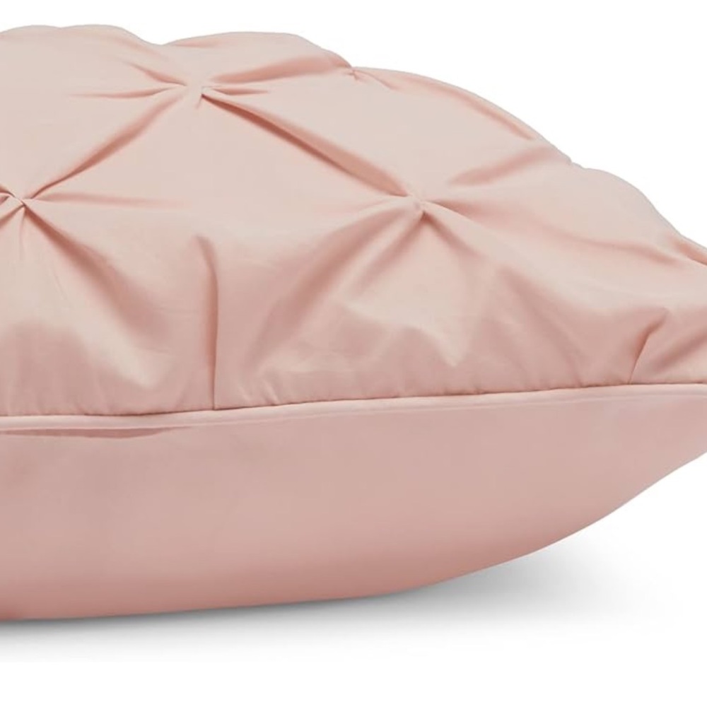 Pink Pinch Pleat Comforter Set - Picture 2 of 3